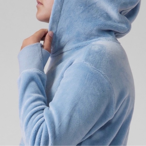 ATHLETA GIRL FEELIN' GREAT HOODIE Plush Blue size XXL/16 - Picture 3 of 5